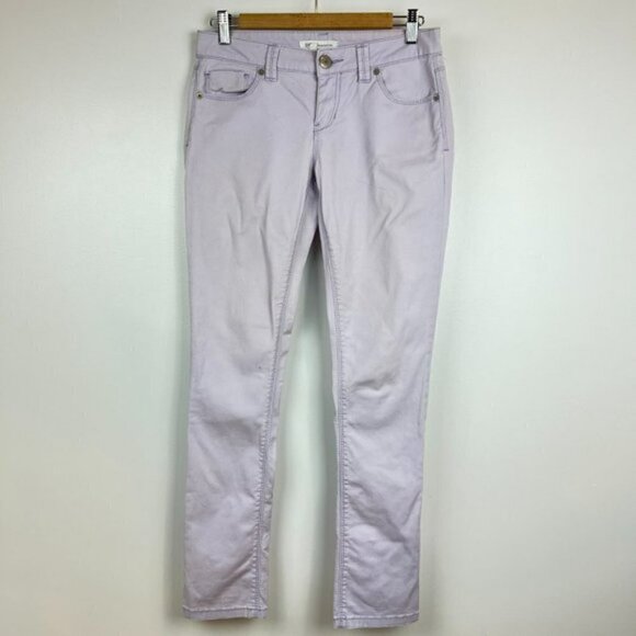 BCBGeneration Cotton Blend Lilac Breeze Light Purple Skinny Jeans - Size 25 - Picture 11 of 11